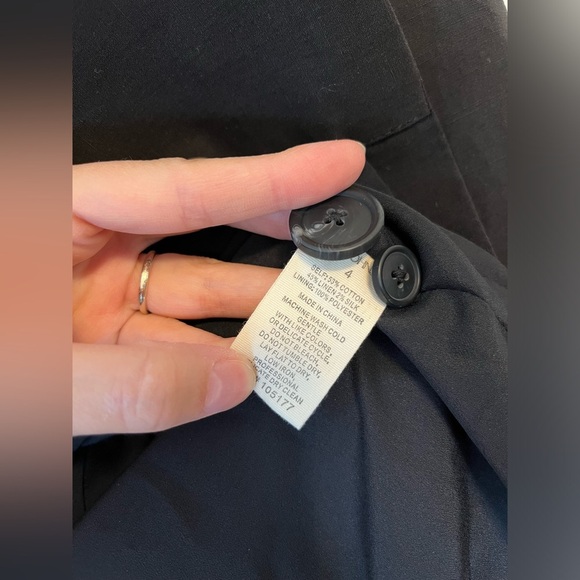 Ulla Johnson Ellery belted cotton, linen and silk-blend blazer Black size 4 - Picture 7 of 12